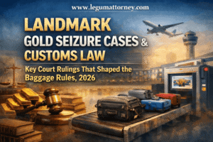 Landmark Gold Seizure cases and Customs in India best customs advocate