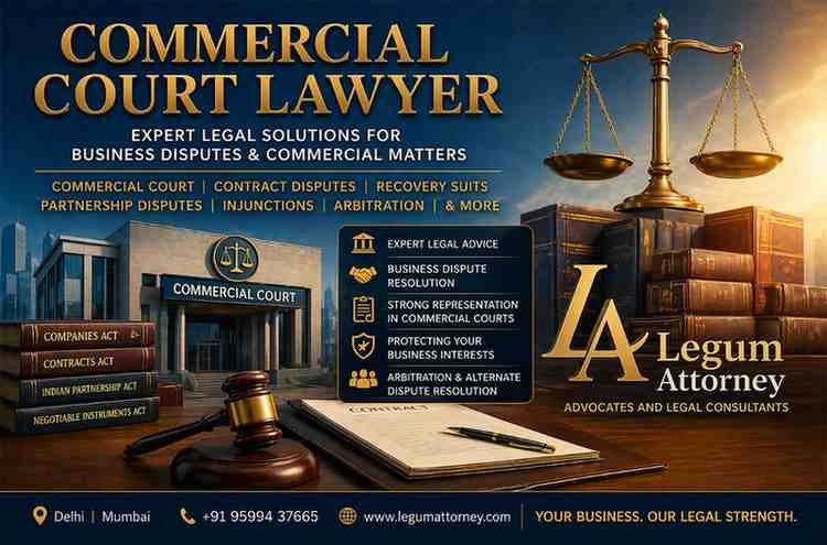 Commercial Court Lawyer in Delhi, Law firm in Delhi, Mumbai Legum Attorney