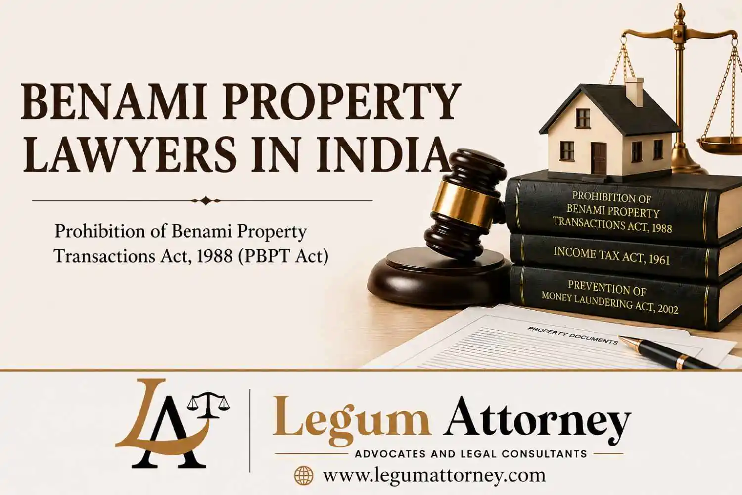 Benami Property Lawyers in Delhi | Benami Transactions Act Lawyers | Legum Attorney SAFEMA PBPT Advocate